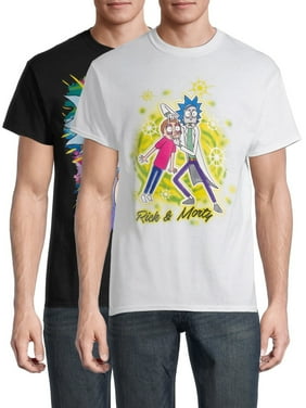 Ripple Junction Rick and Morty Adult Palm Tree Rick and Morty Button Up